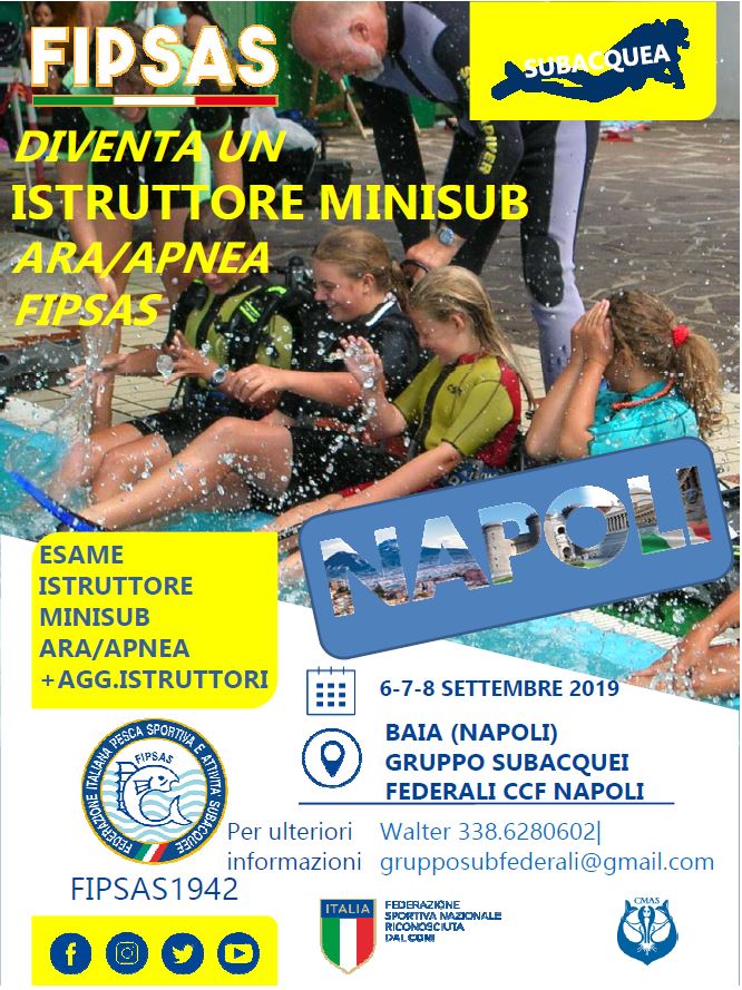 esame istruttori Minisub Napoli settembre 2019