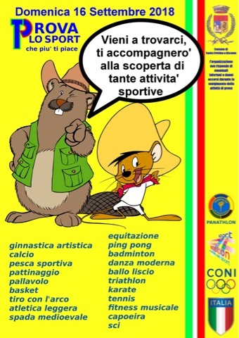 Locandina prova lo sport