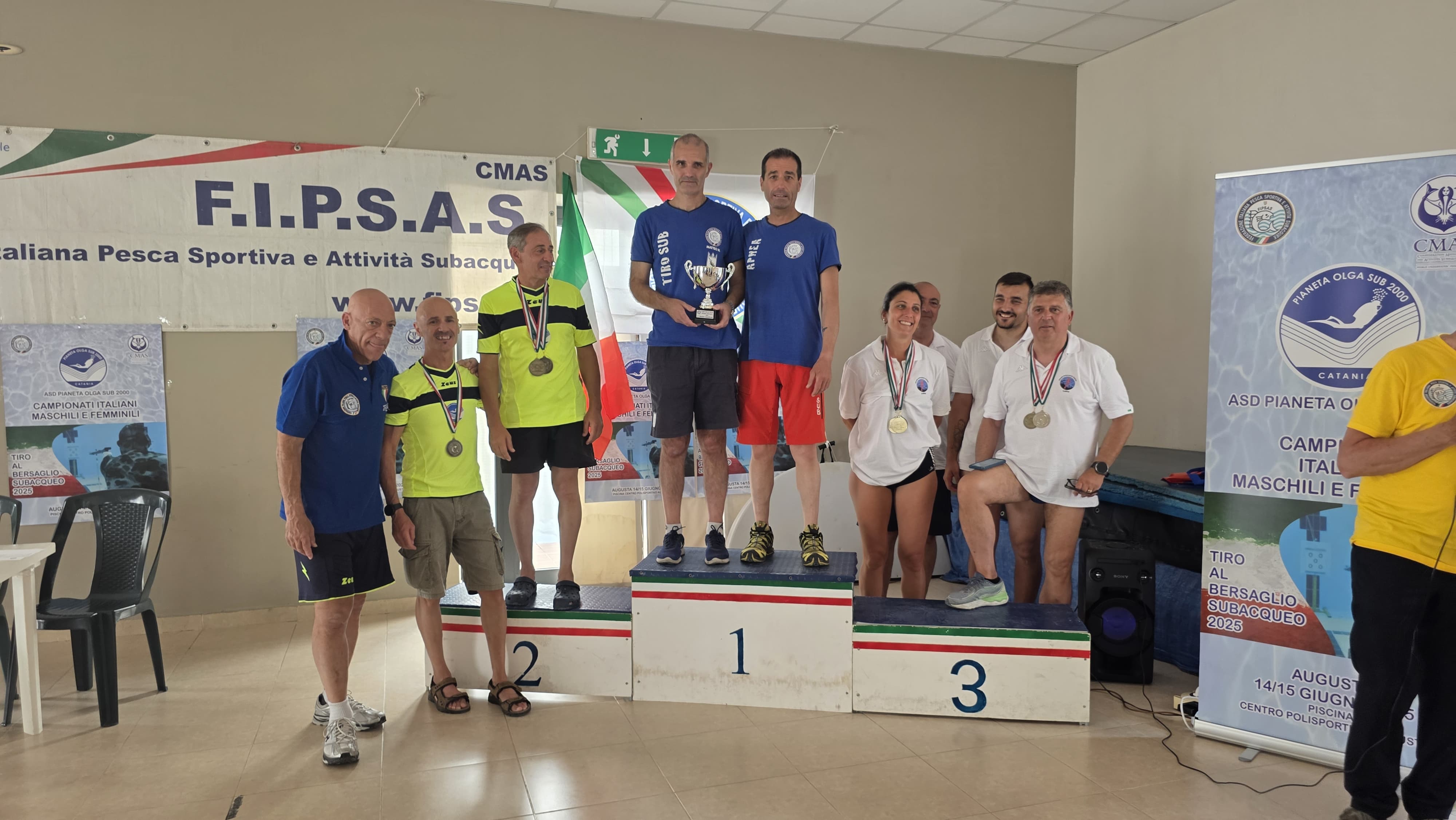 Podio Coppa Italia Tiro al Bersaglio Sub 2025