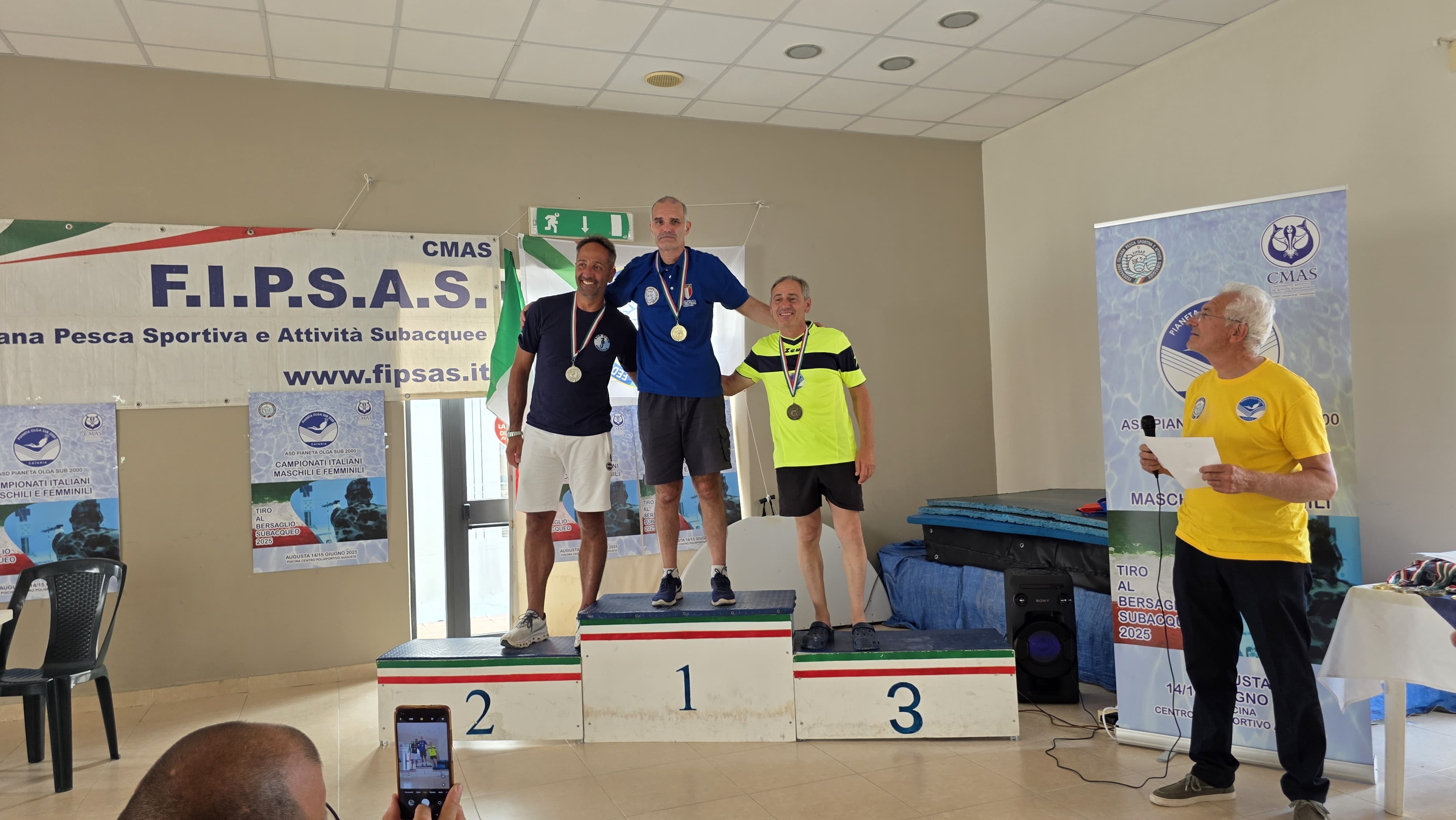 Podio biathlon maschile elite 2025