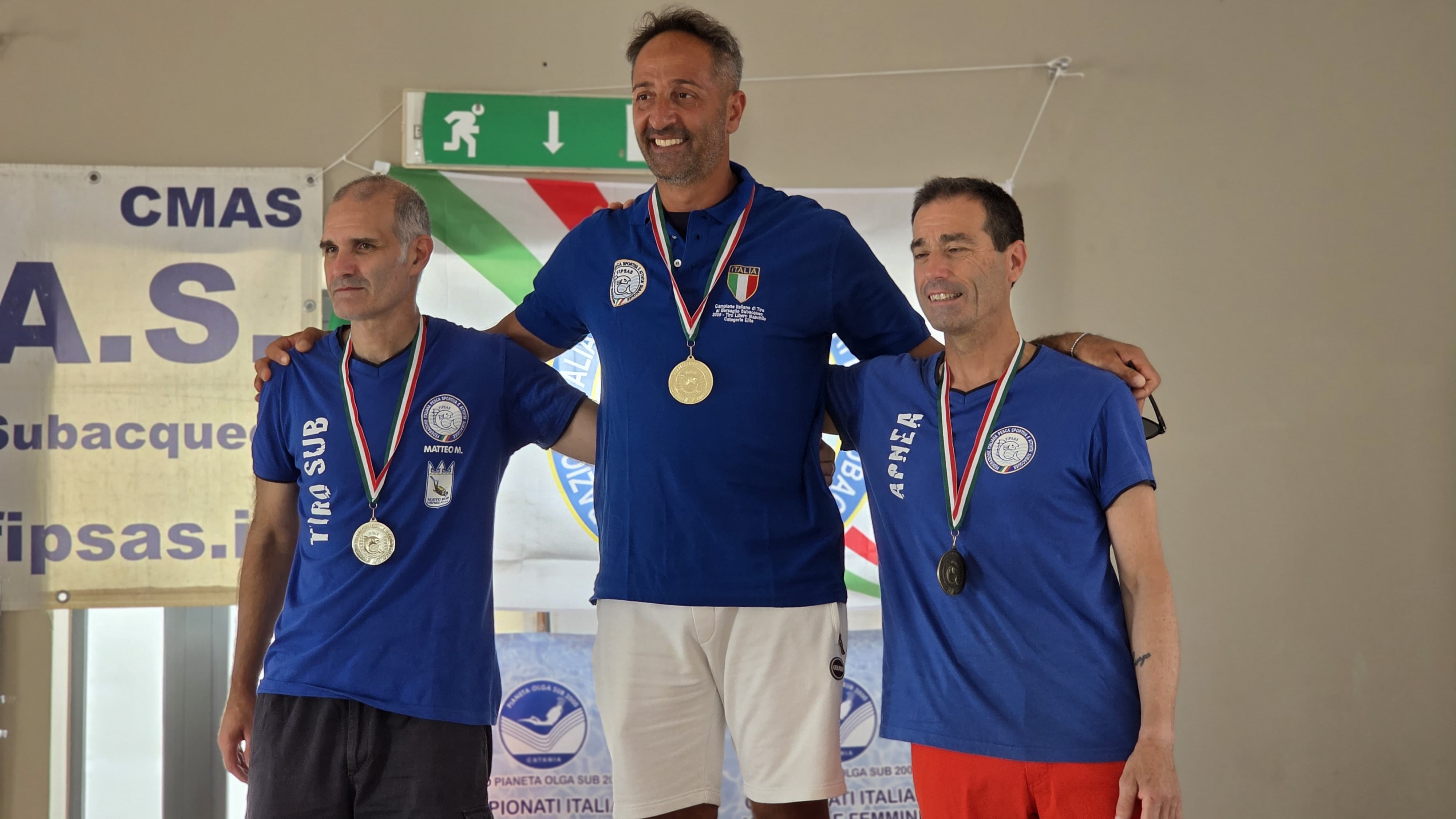 Podio tiro libero maschile elite 2025