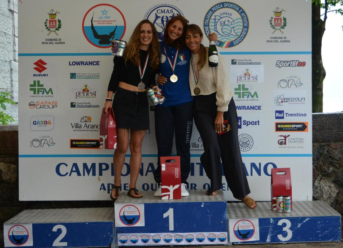 Podio CI Femminile Assetto Costante con Pinne 7 Settembre 2024