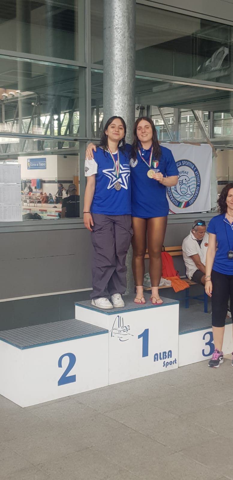 Podio endurance 8x50 m femminile