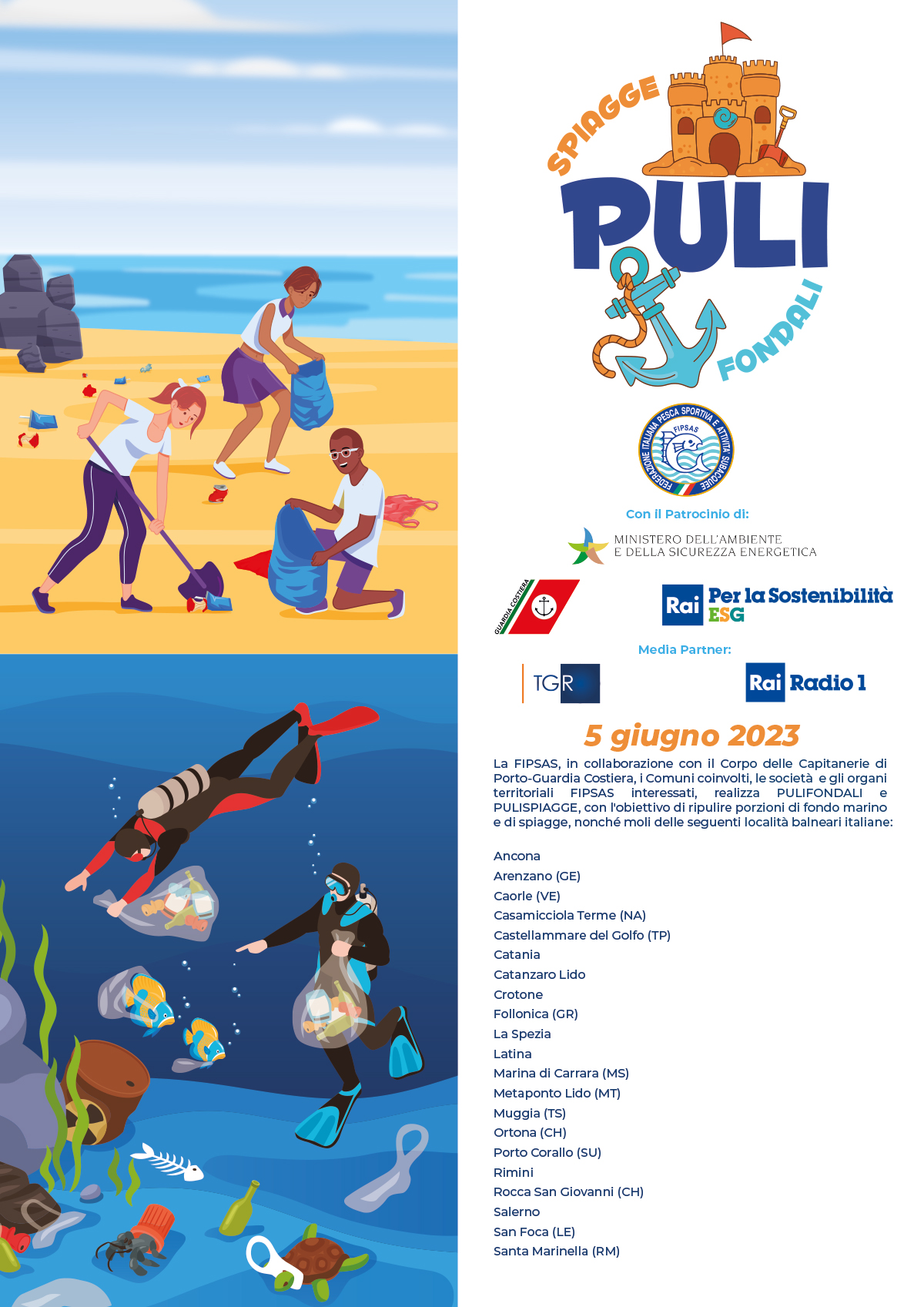 locandina PULI spiagge fondali2023