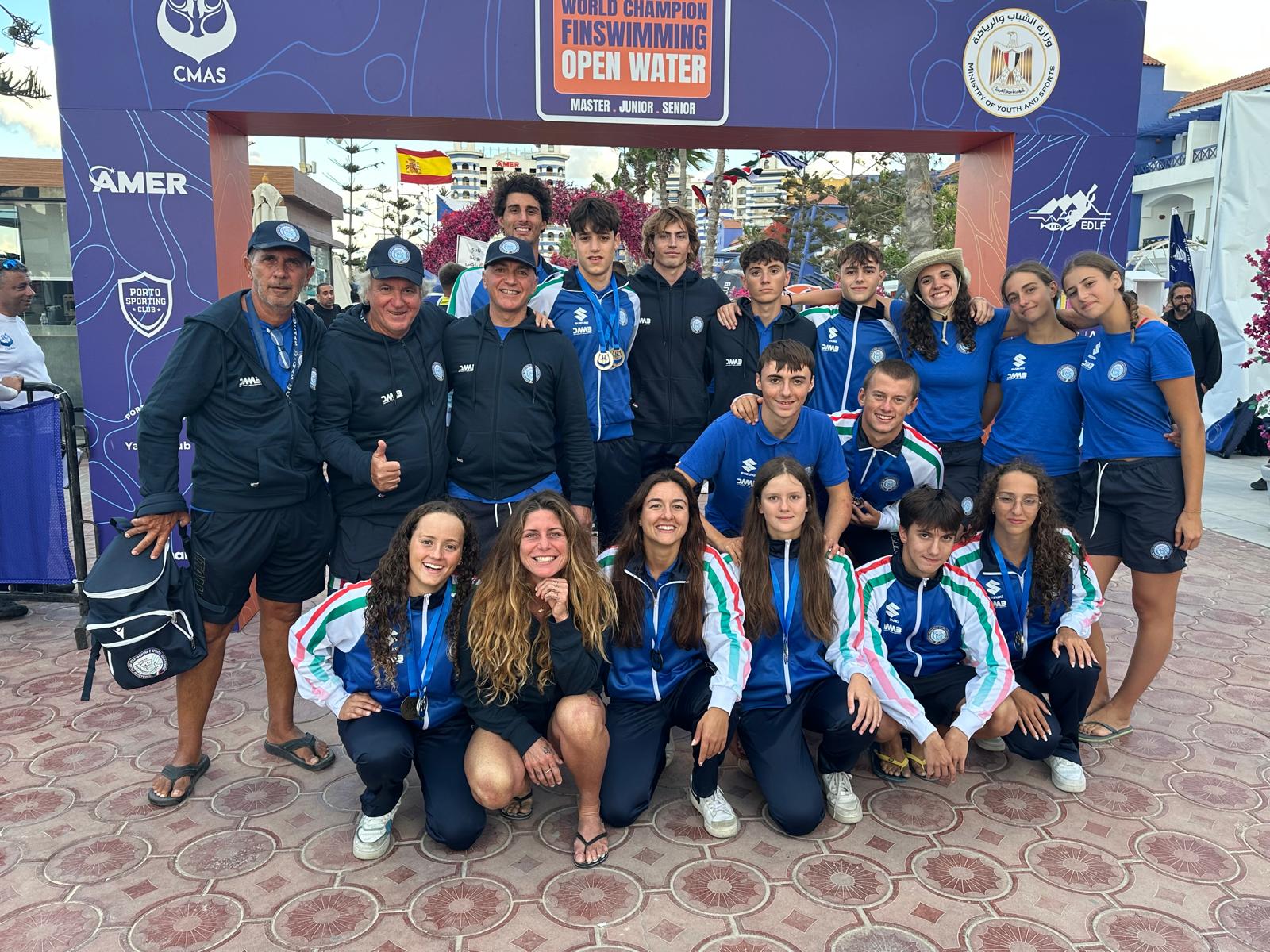 Foto di gruppo Nazionale Nuoto Pinnato 11 ottobre 2025