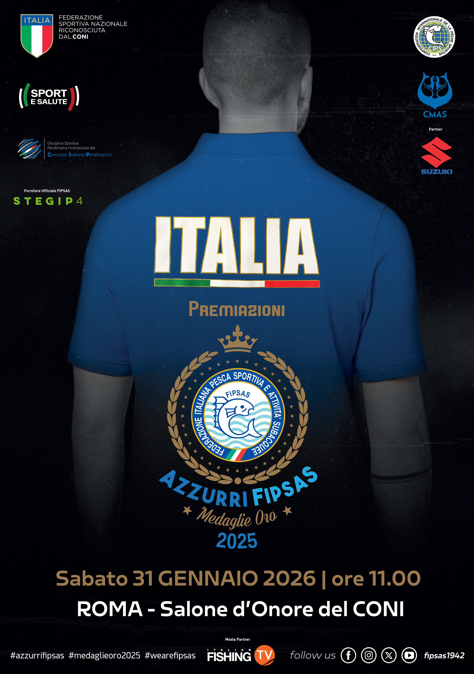 locandina premiazioni azzurrifipsas medaglie oro2025 def sito